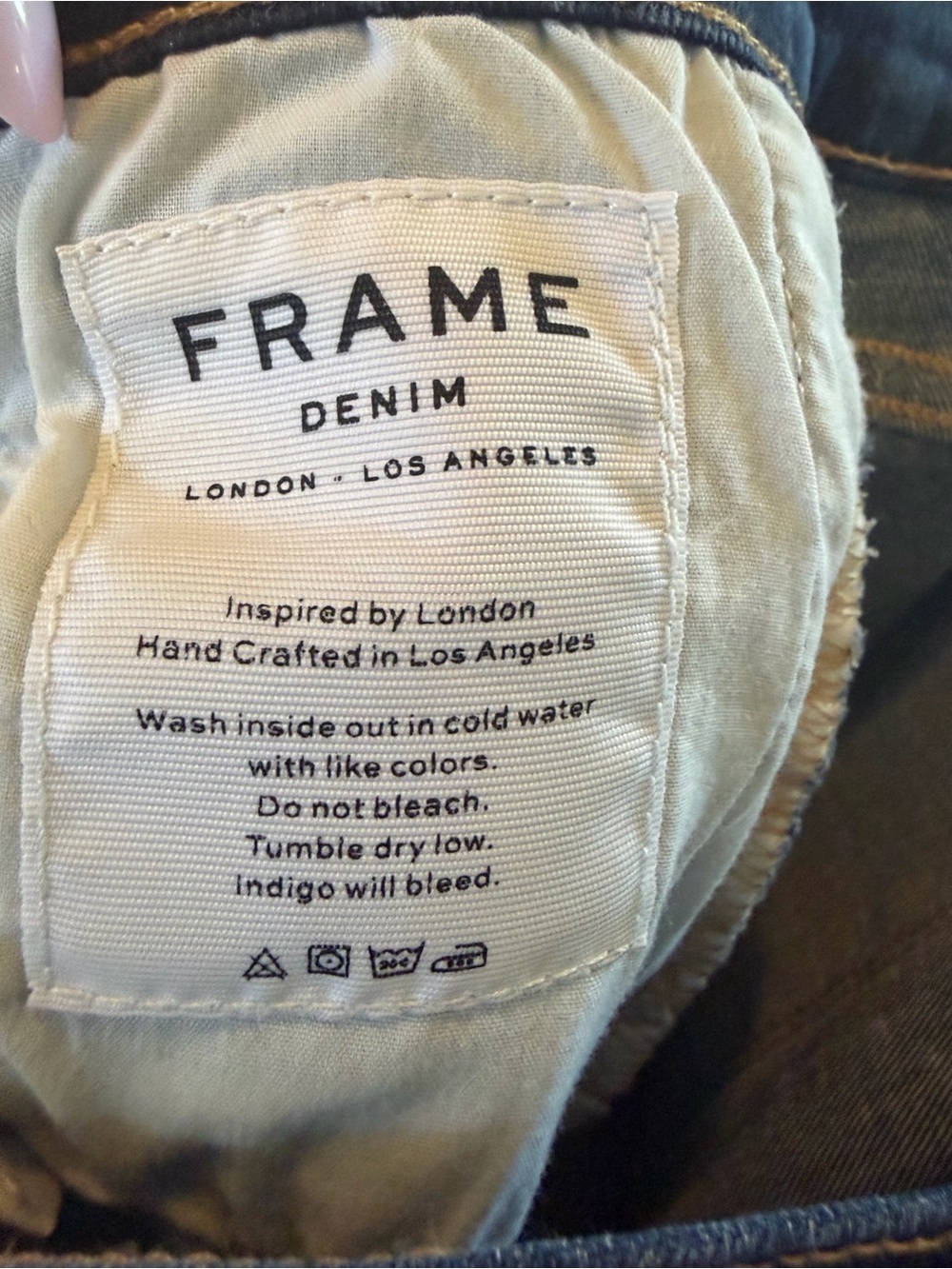 FRAME Le High Straight Cabana Raw Staggered Hem Jeans 29 - Picture 10 of 12